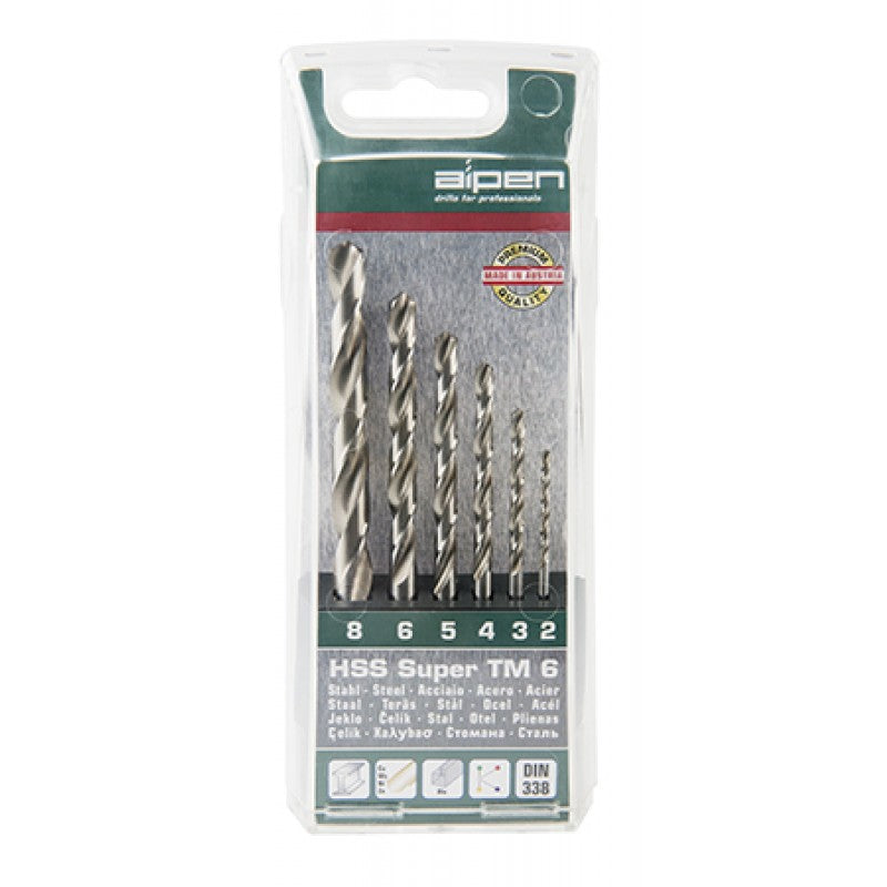 Alpen HSS Sprint Master Drill Bit Set 6 Piece 2-8MM TM6