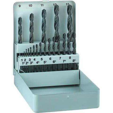 Alpen Hss Sprint Drill Bit Set 21 Piece 1-8mm X 0.5 + 9-13mm X 1.0 In Metal Power Tool Services