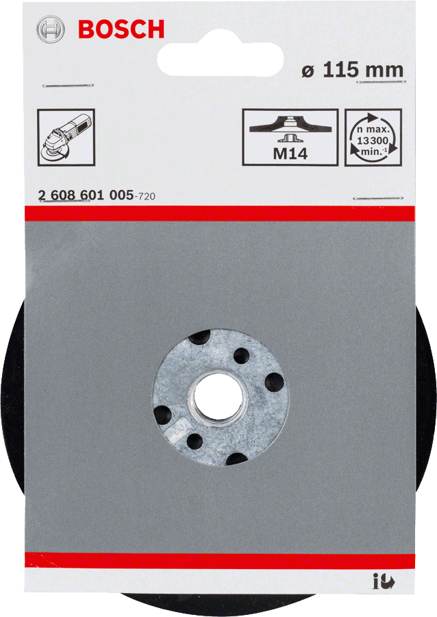 Bosch 115Mm Backing Pad M14 Thread 2608601005 Power Tool Services