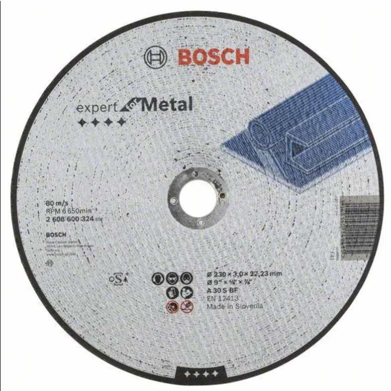 Bosch 230Mm Metal Cutting Disc 2608600324 Power Tool Services