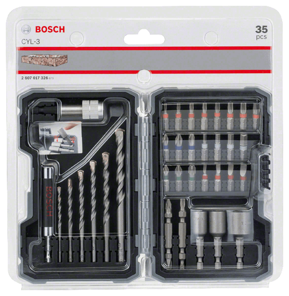 Bosch 35-piece CYL-3 drill and screwdriver bit set 2607017326 Power Tool Services