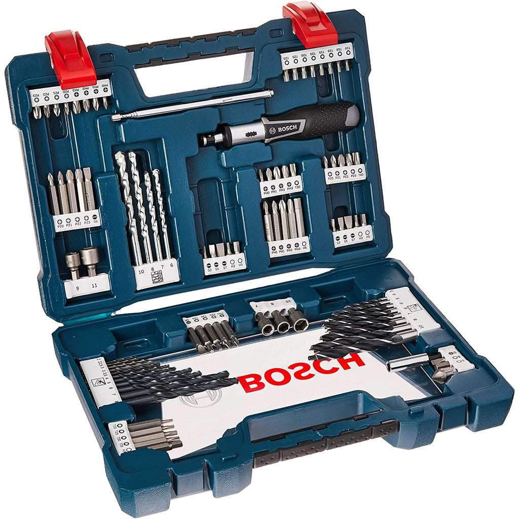 Bosch 91pc V-Blue Line titanium set (drilling & screwdriving) 2607017402 Power Tool Services