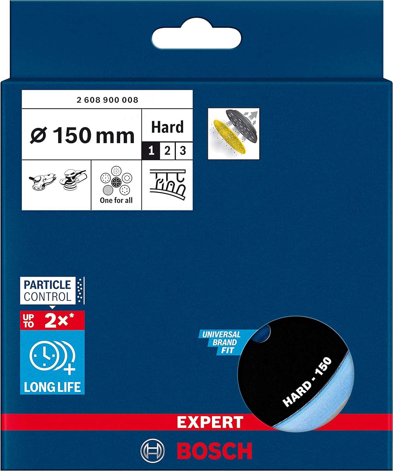 Bosch Backing pad 150mm, hard 2608900008 Power Tool Services