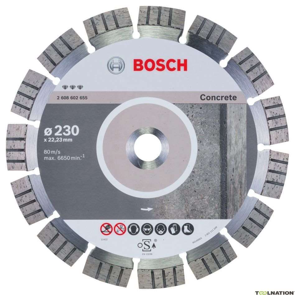Bosch Best for Concrete 230 x 22,23 x 2,4 x 15 segmented 2608602655 Power Tool Services