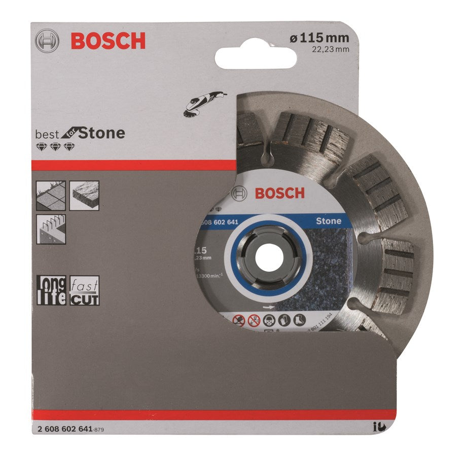 Bosch Best for Stone 115 x 22,23 x 2,2 x 12 segmented 2608602641 Power Tool Services