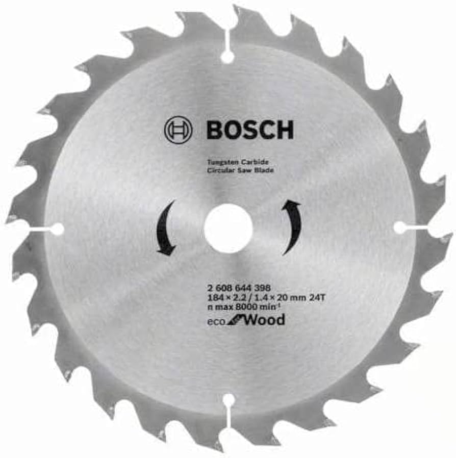 Bosch Circular Saw Blade Eco for wood 184mm 24T 2608644398 Power Tool Services