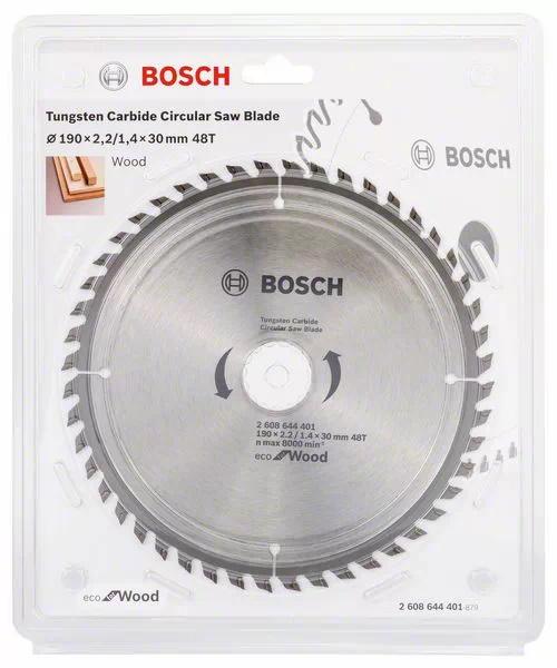 Bosch Circular Saw Blade Eco for wood 190mm 48T 2608644401 Power Tool Services