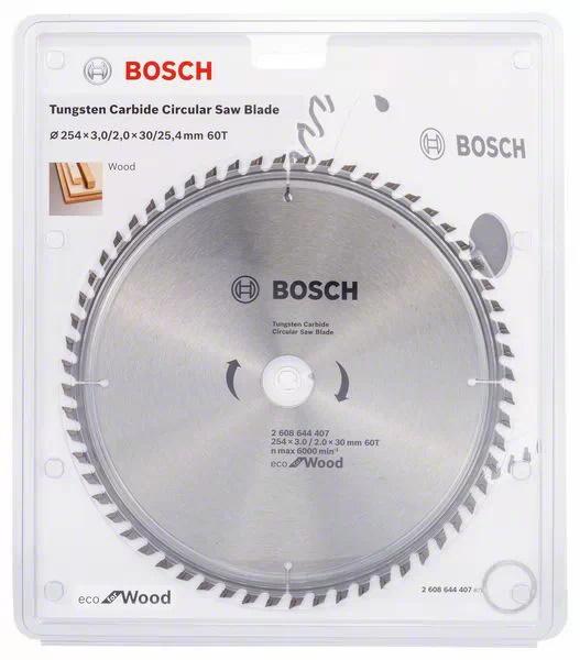 Bosch Circular Saw Blade Eco for wood 254mm 60T 2608644407 Power Tool Services