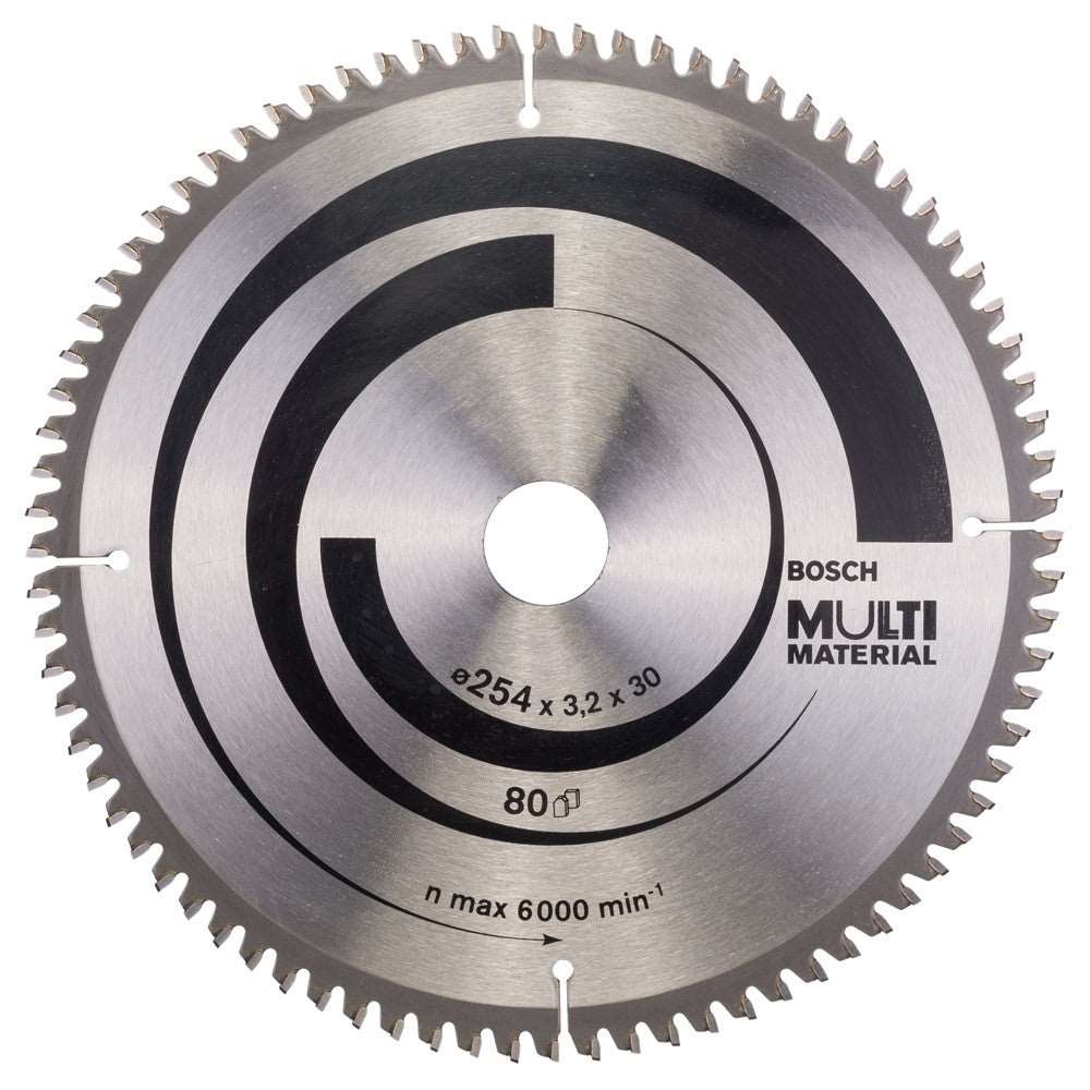 Bosch Circular Saw Blade Multi Material 254 x 30 x 3,2 mm, 80 2608640450 Power Tool Services