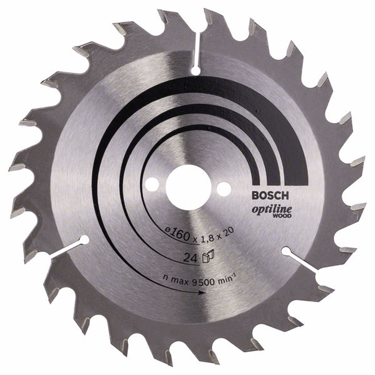 Bosch Circular Saw Blade Optiline Wood 160 x 20/16 x 1,8 mm, 24 2608641171 Power Tool Services