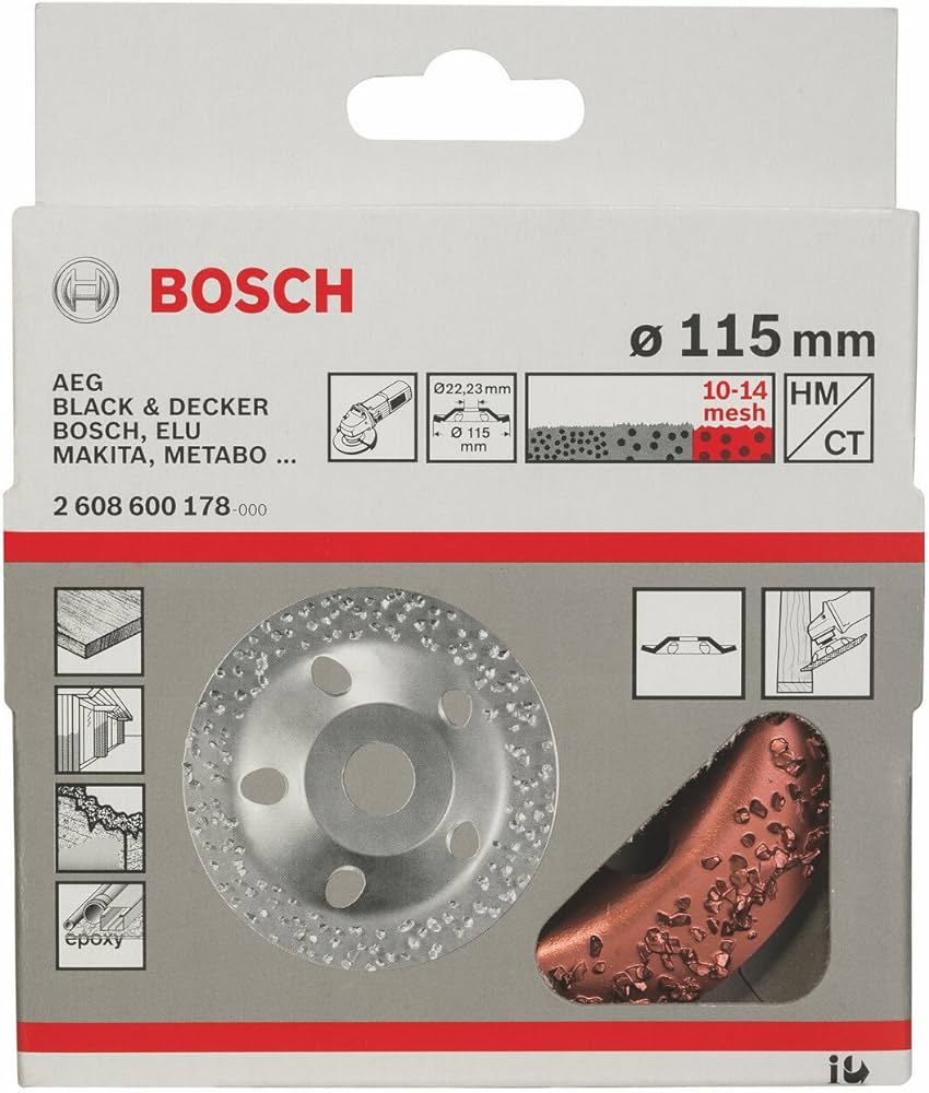 Bosch Cup Wheel Flat Coarse 115 2608600175 Power Tool Services