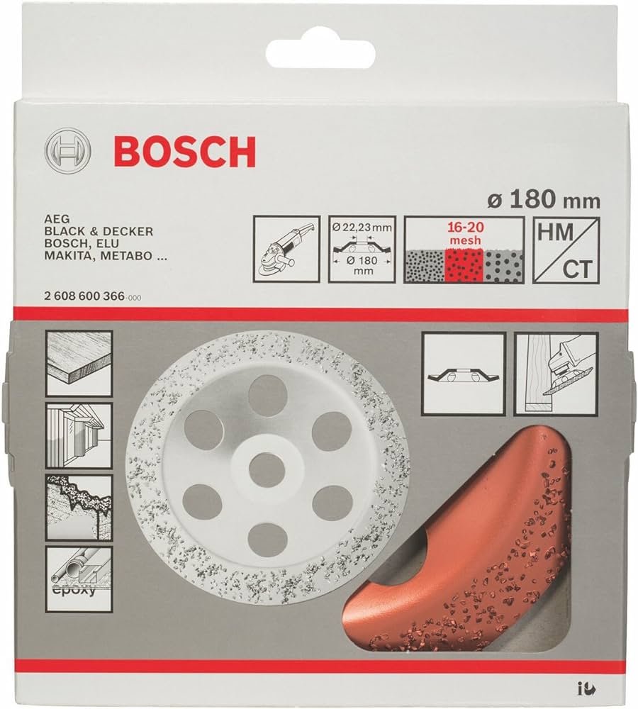 Bosch Cup Wheel Slanted Medium 180 2608600366 Power Tool Services