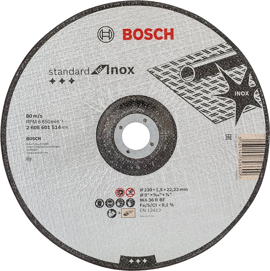 Bosch Cutting Disc 230X22.3Mm standard For Inox 2608601514 Power Tool Services