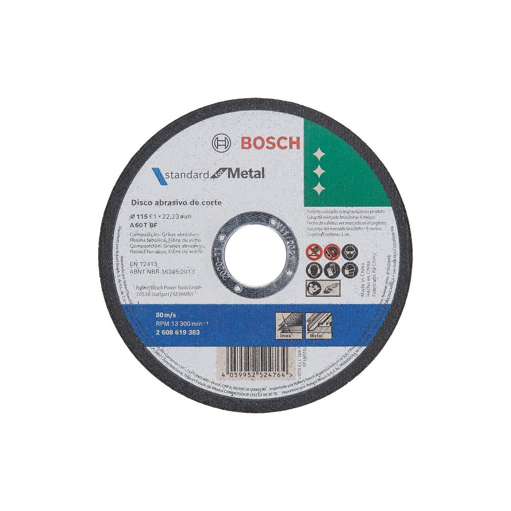 Bosch Cutting Disc Standard For Metal 2608619383 Power Tool Services