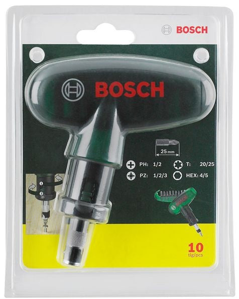 Bosch DIY 10 Piece Pocket Screwdriver Bit Set Power Tool Services