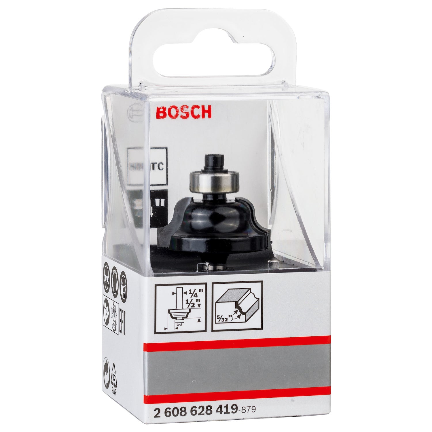 Bosch Edge forming bit B, 1/4" R1 4 mm 2608628419 Power Tool Services