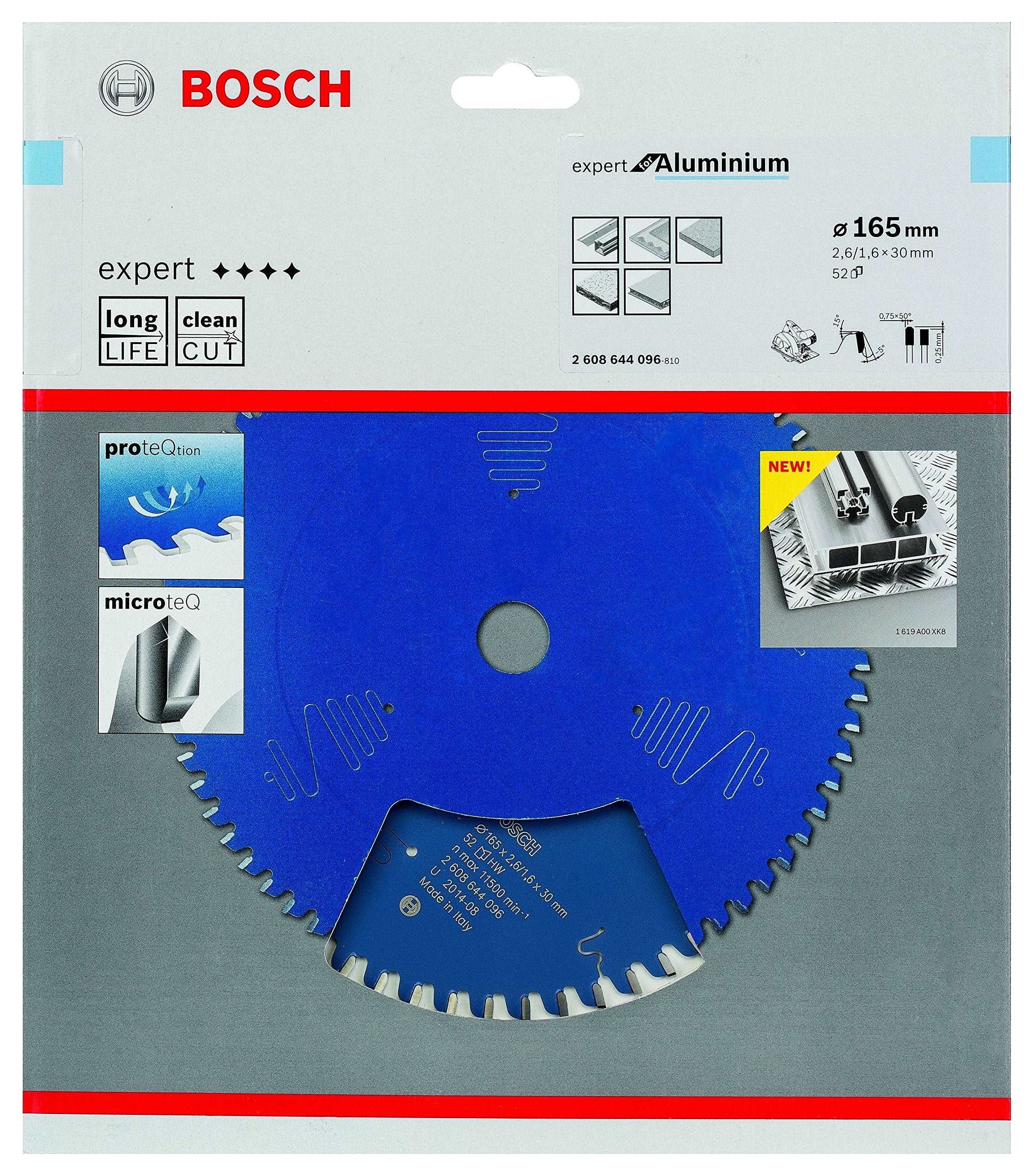 Bosch Expert Circular Saw Blade for Aluminium 165 x 30 x 2,6 mm, 52 2608644096 Power Tool Services