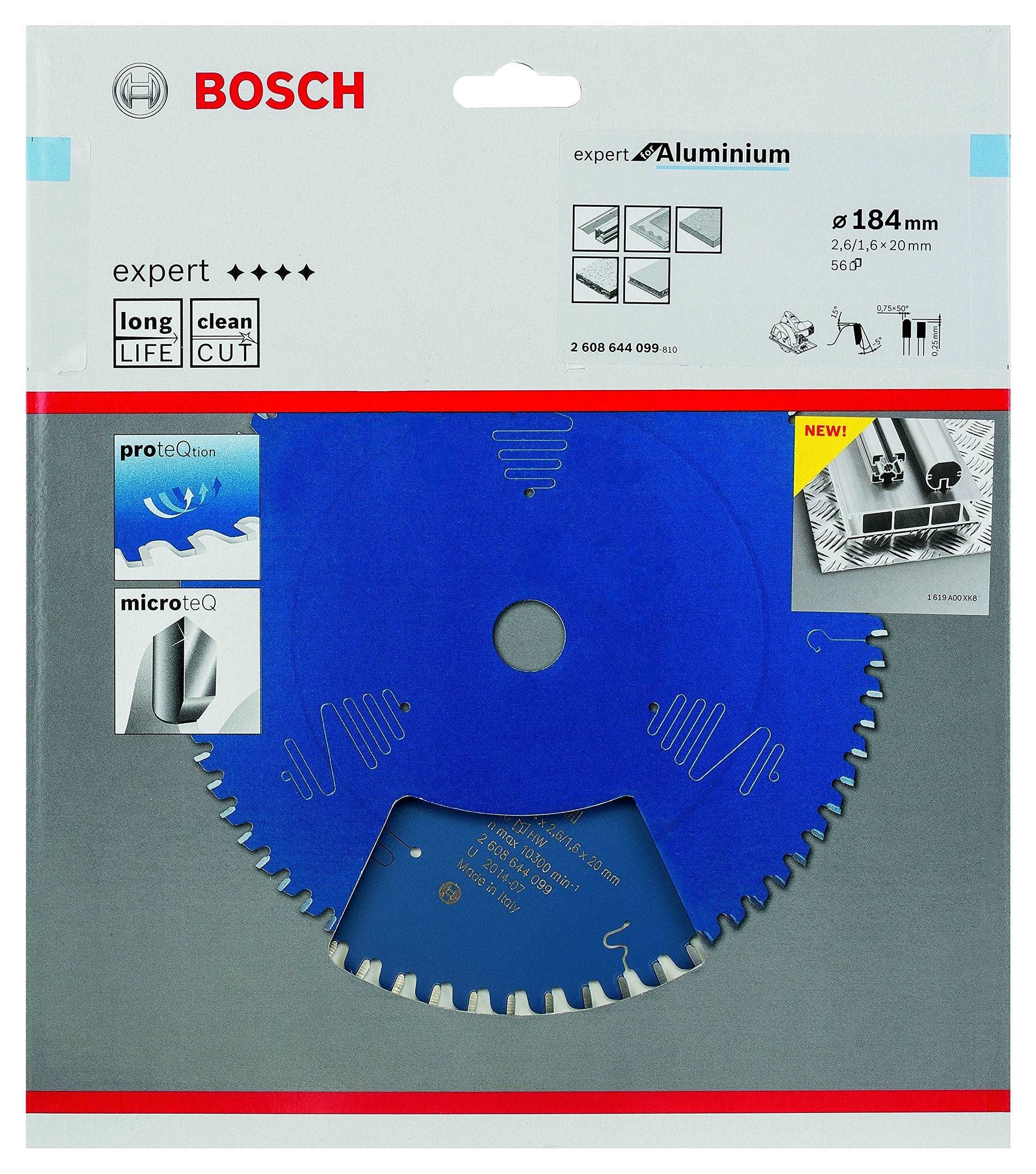 Bosch Expert Circular Saw Blade for Aluminium 184 x 20 x 2,6 mm, 56 2608644099 Power Tool Services