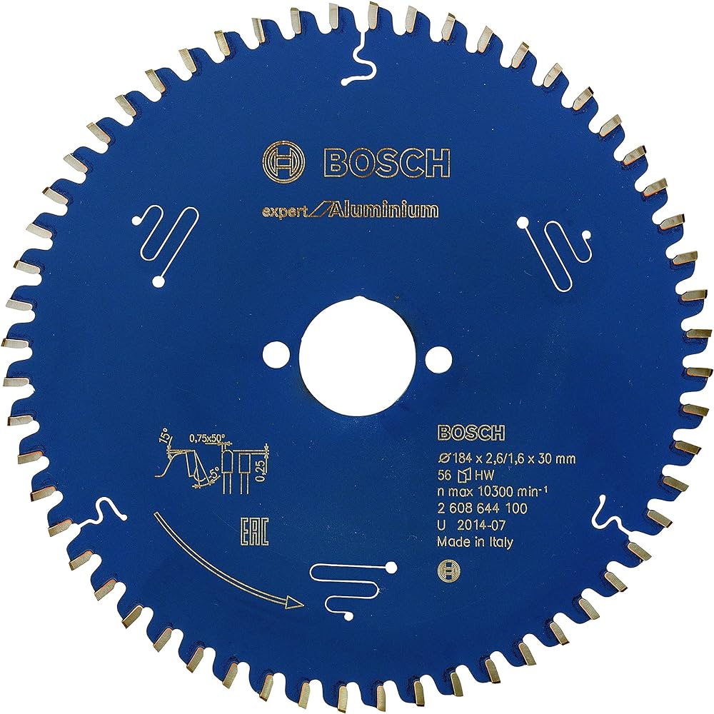 Bosch Expert Circular Saw Blade for Aluminium 184 x 30 x 2,6 mm, 56 2608644100 Power Tool Services
