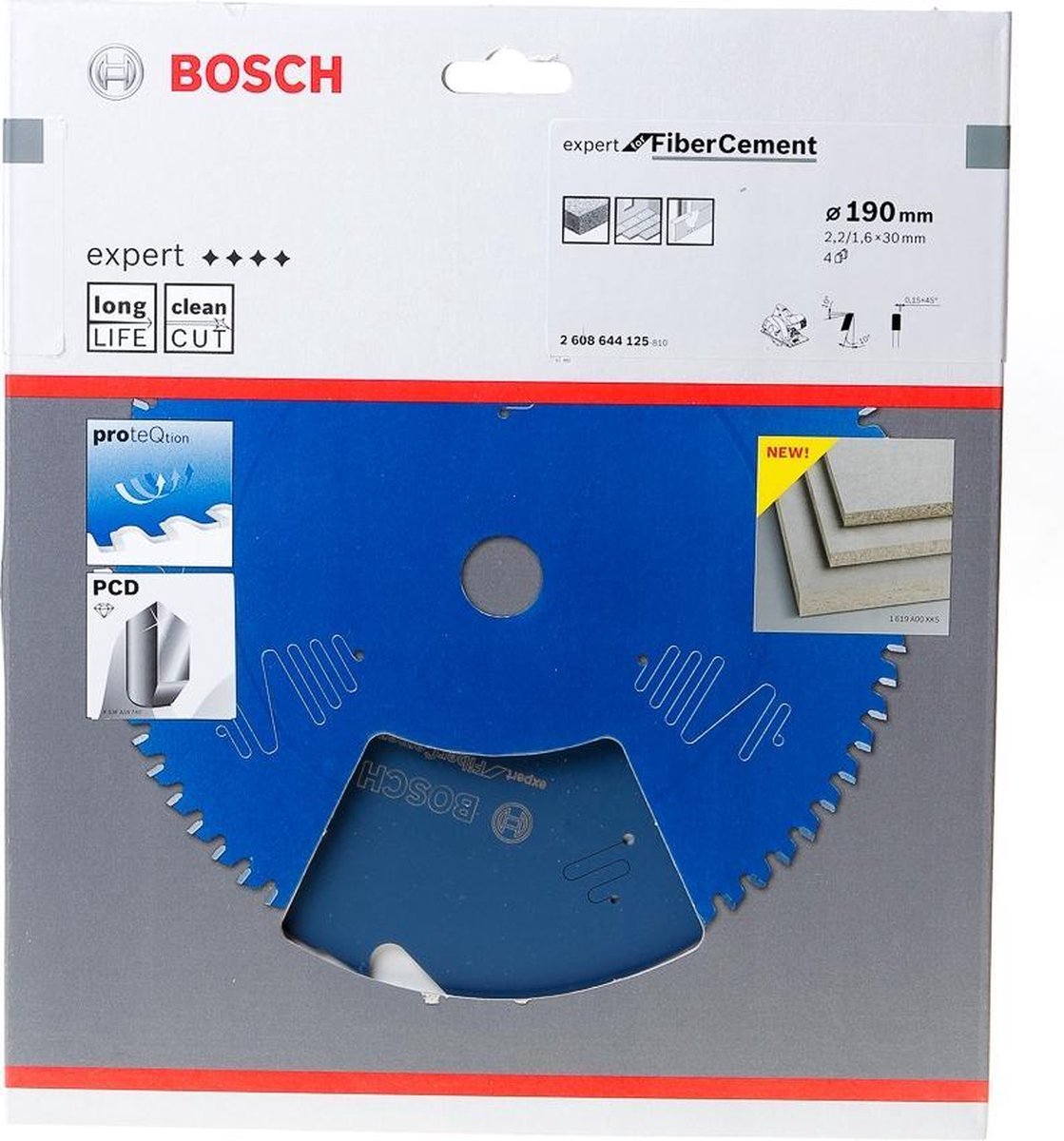 Bosch Expert Circular Saw Blade for Fiber Cement 190 x 30 x 2,2 mm, 4 2608644125 Power Tool Services