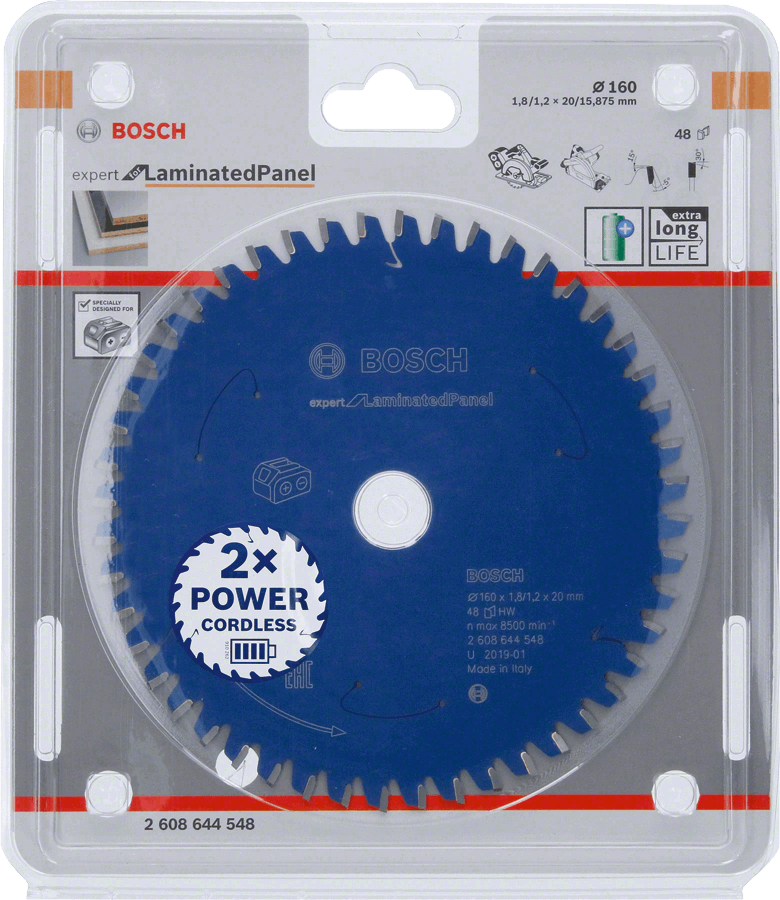 Bosch Expert Circular Saw Blade for Laminates Circular saw blade 160mm 48t 2608644548 Power Tool Services