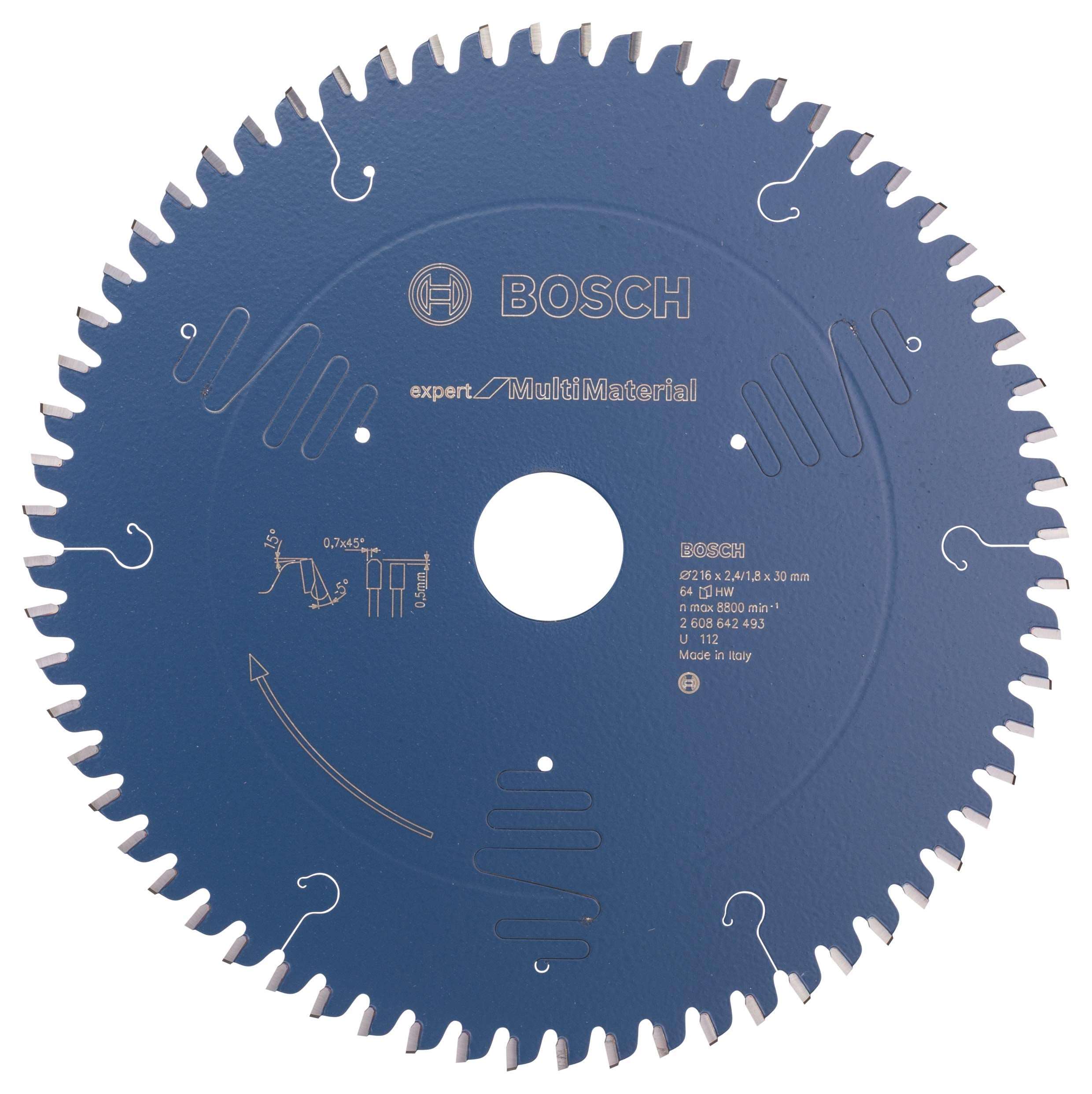 Bosch Expert Circular Saw Blade for Multi Material 216 x 30 x 2,4 mm, 64 2608642493 Power Tool Services