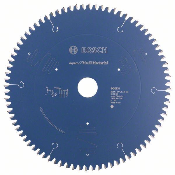 Bosch Expert Circular Saw Blade for Multi Material 254 x 30 x 2,4 mm, 80 2608642528 Power Tool Services