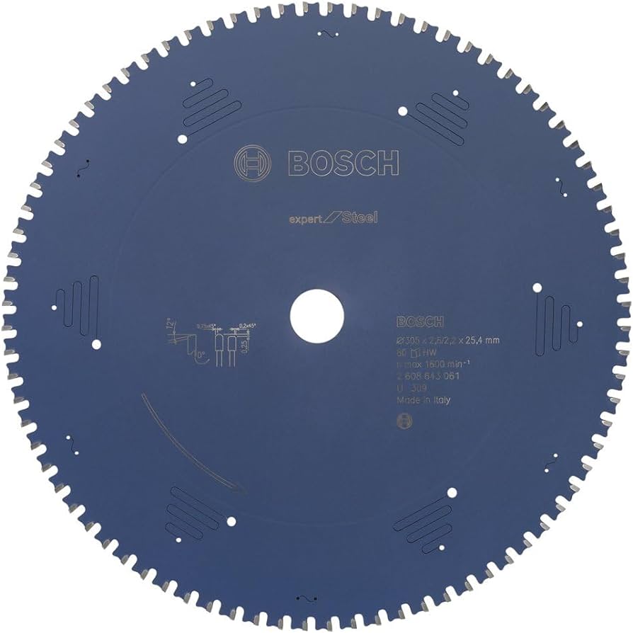 Bosch Expert Circular Saw Blade for Steel 305 x 25,4 x 2,6 mm, 80 2608643061 Power Tool Services