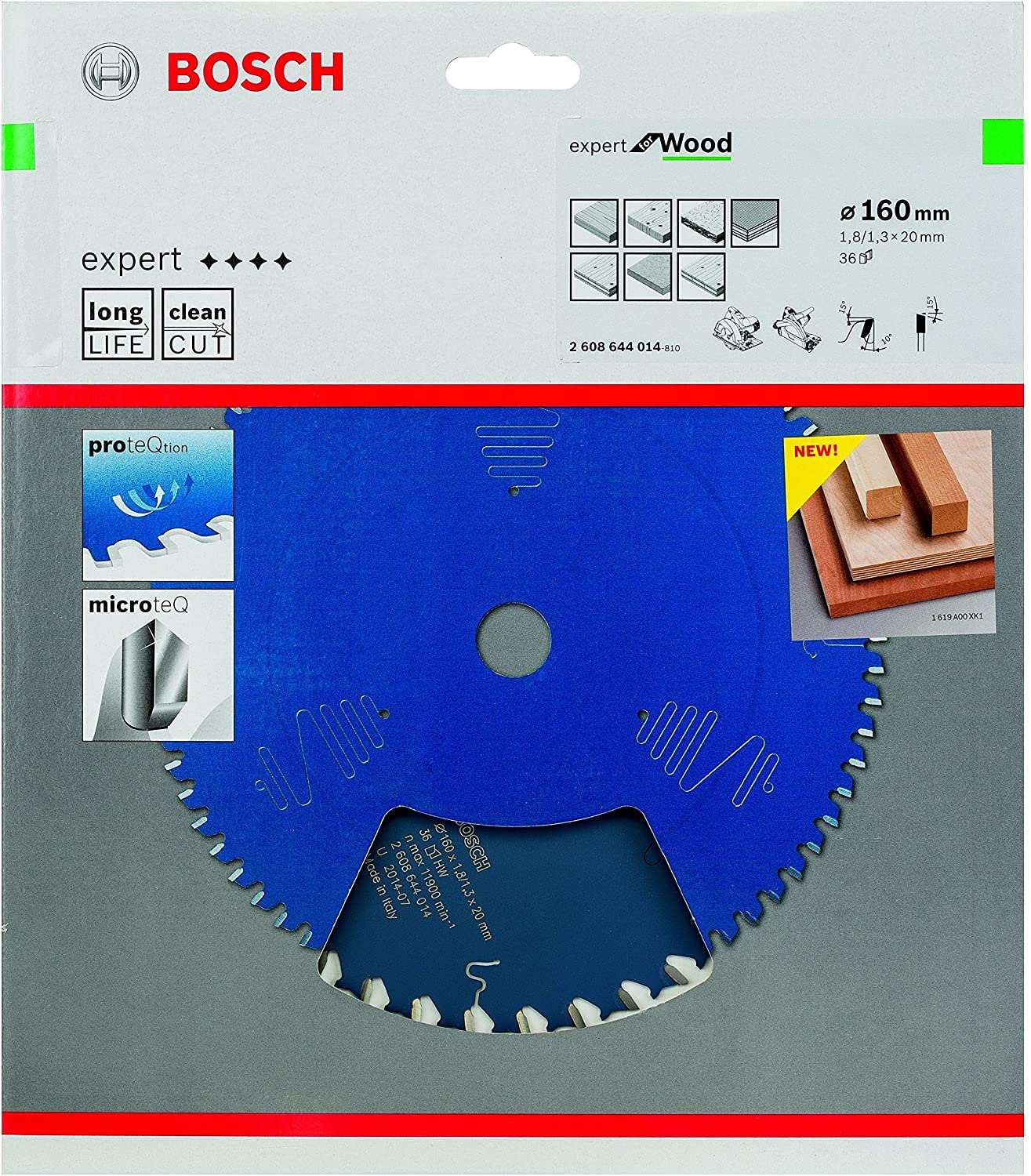 Bosch Expert Circular Saw Blade for Wood 160mm 36t 2608644014 Power Tool Services
