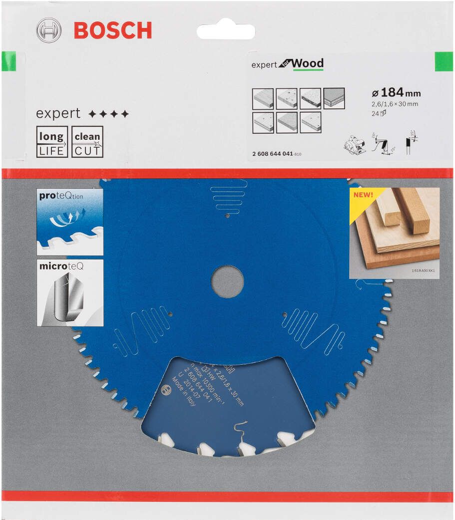 Bosch Expert Circular Saw Blade for Wood 184 x 30 x 2,6 mm, 24 2608644041 Power Tool Services