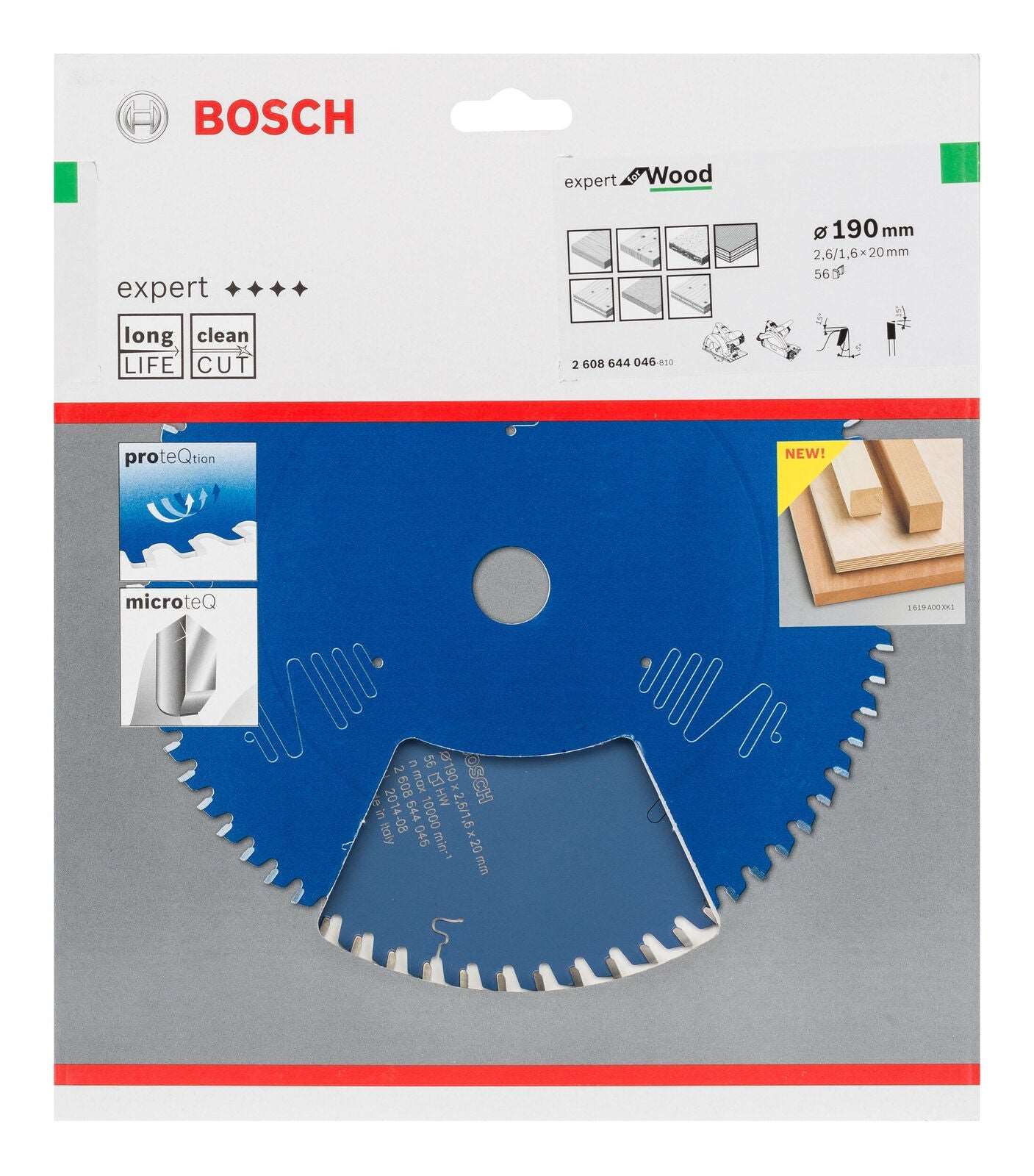 Bosch Expert Circular Saw Blade for Wood 190 x 20 x 2,6 mm, 56 2608644046 Power Tool Services