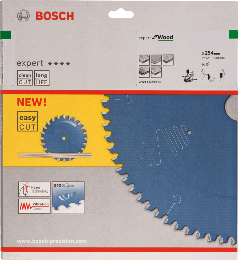 Bosch Expert Circular Saw Blade for Wood 254 x 30 x 2,4 mm, 60 2608642530 Power Tool Services