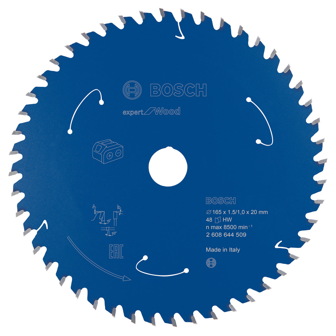 Bosch Expert Circular Saw Blade for Wood, GKS 18V, 160 x 20 x 1.5/1 mm, 48 2608644509 Power Tool Services