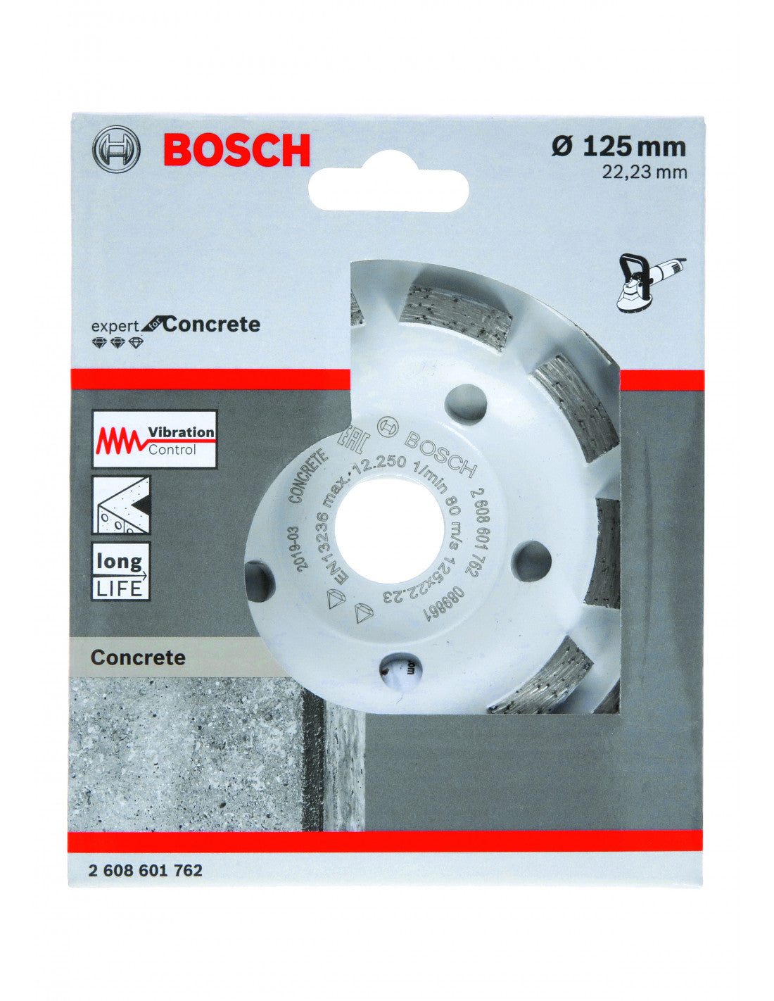 Bosch Expert for Concrete Long Life 125 x 22,23 x 5,0 mm 2608601762 Power Tool Services