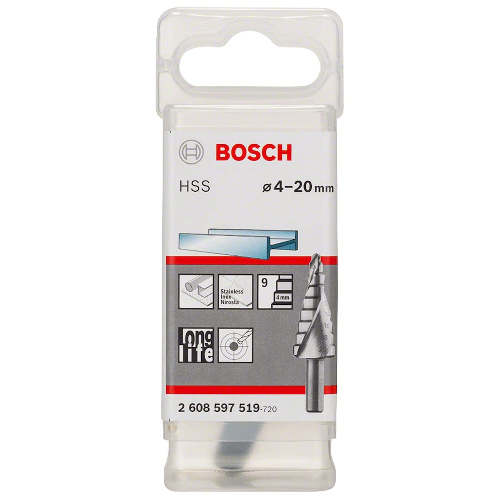 Bosch HSS Step Drill Bit 4-20mm 2608597519 Power Tool Services