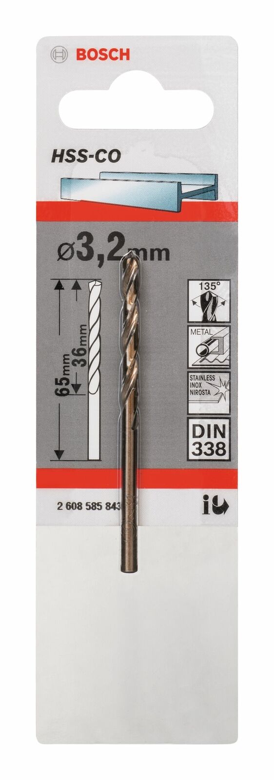 Bosch HSS Twist Drill Bit Cobalt 338 Drill Bits ( Select Size ) Power Tool Services