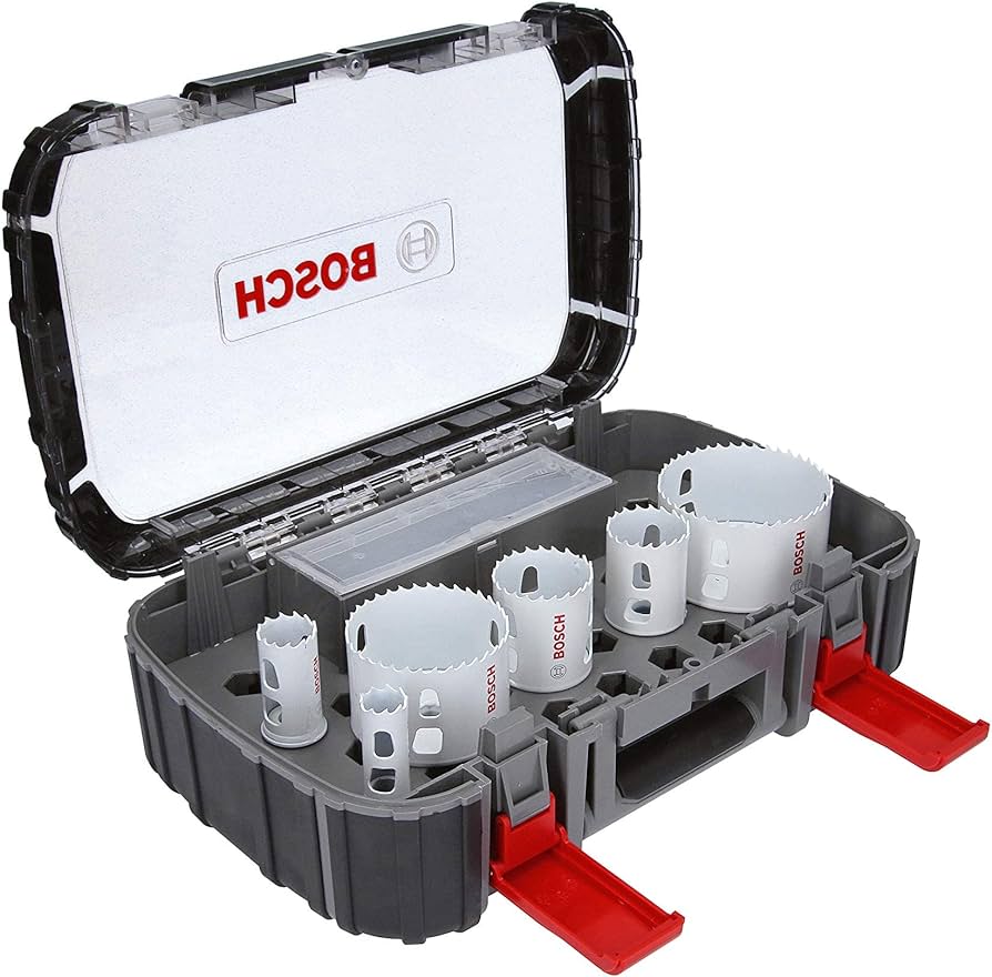 Bosch Hole Saw Set 9-piece for electricians 2608594190 Power Tool Services