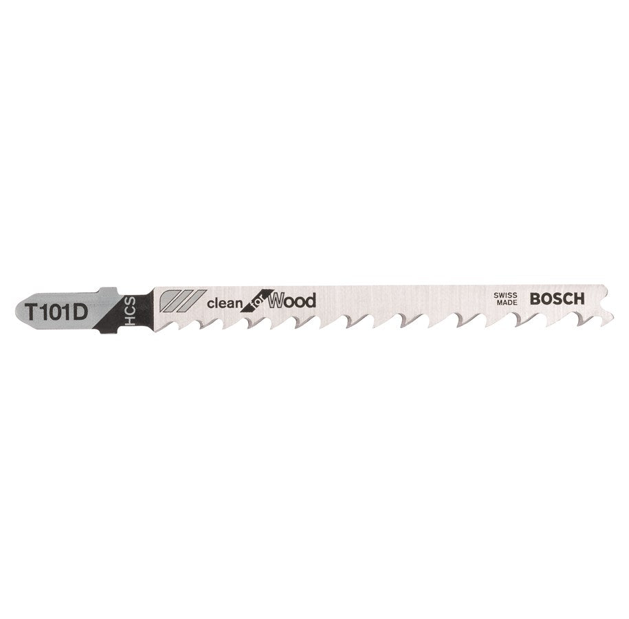 Bosch Jigsaw Blades HCS T 101 D Clean for Wood 3 Pack 2608630558 Power Tool Services