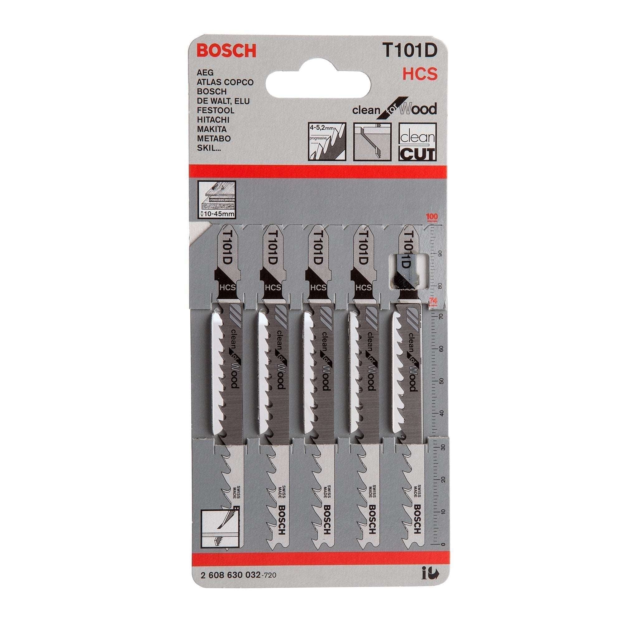 Bosch Jigsaw Blades T 101 D 5 Pack 2608630032 Power Tool Services