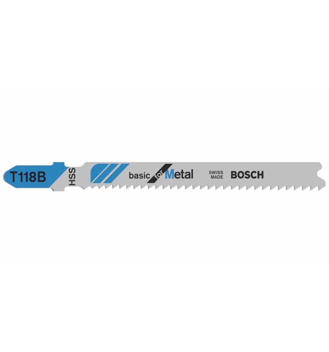 Bosch Jigsaw Blades T 118 B Basic for Metal 100 Pack 2608631965 Power Tool Services