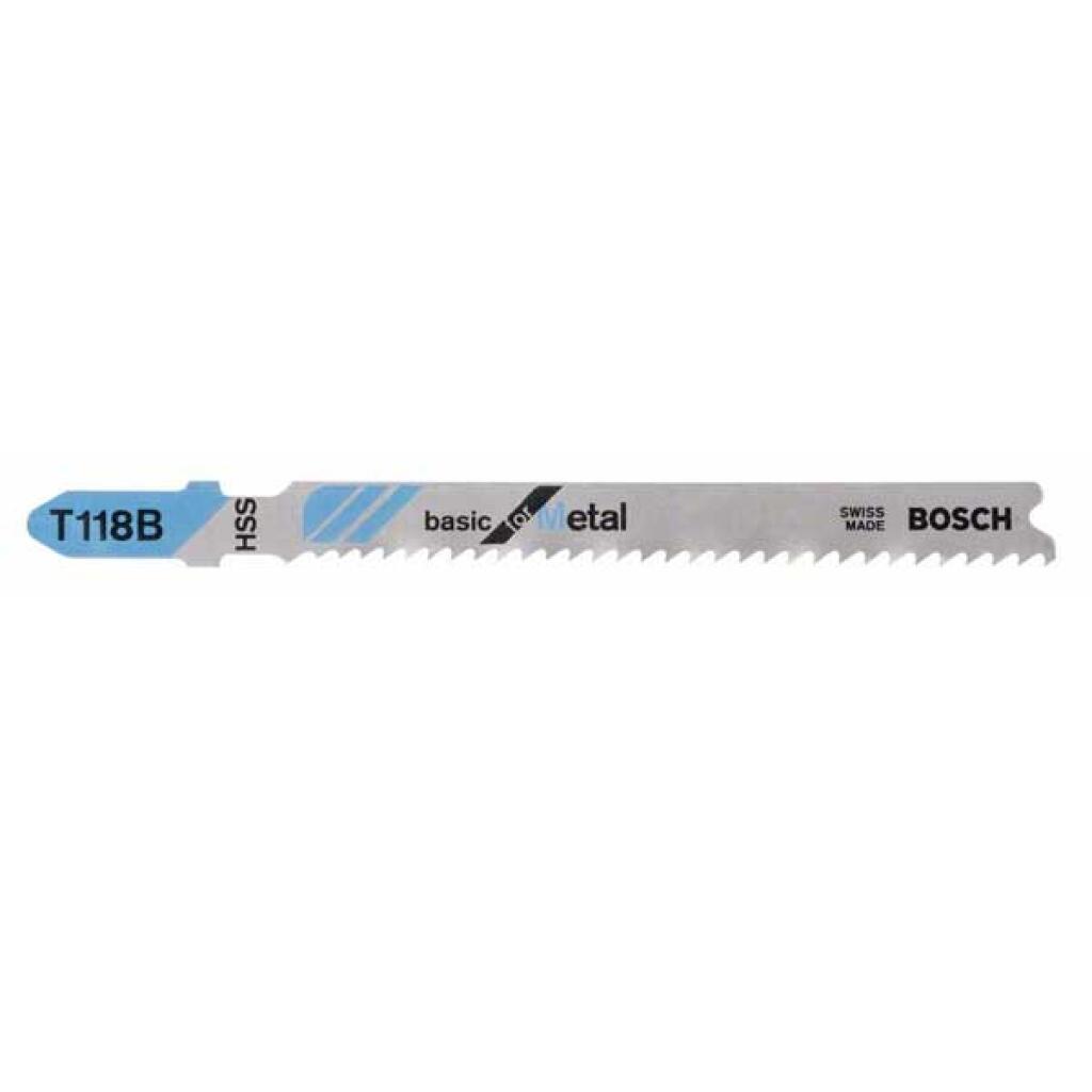Bosch Jigsaw Blades T 118 B Basic for Metal 3 Pack 2608631673 Power Tool Services