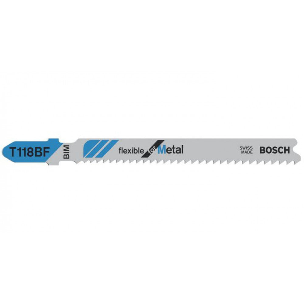 Bosch Jigsaw Blades T 118 BF Flexible for Metal 3 Pack 2608636232 Power Tool Services