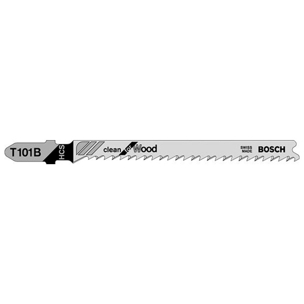 Bosch Jigsaw Blades T101B Clean for Wood 5 Pack 2608630030