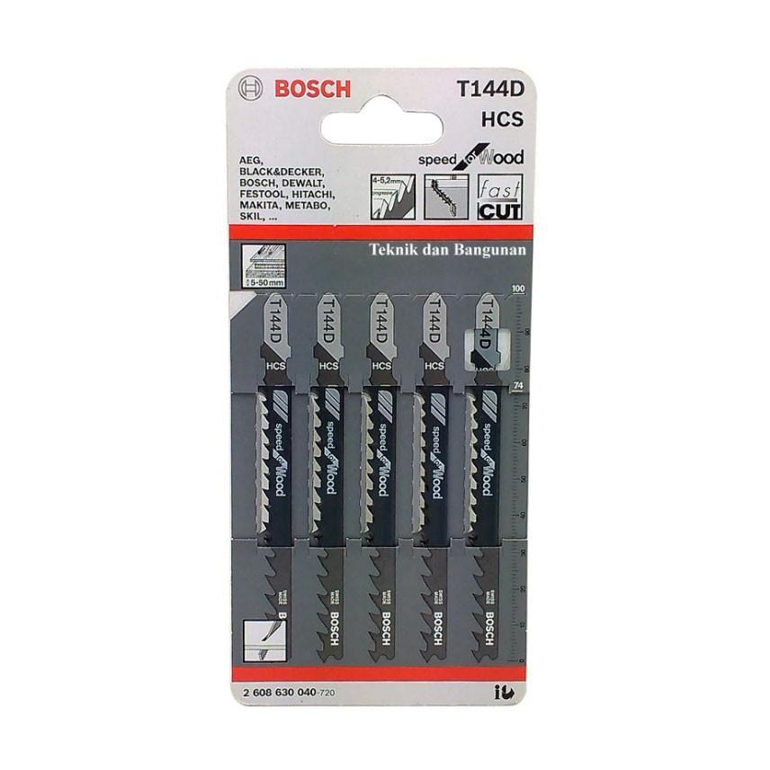 Bosch Jigsaw Blades T144D Speed For Wood 5 Pack 2608630040 Power Tool Services