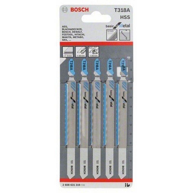 Bosch Jigsaw Blades T318A 5 Pack 2608631319 Power Tool Services