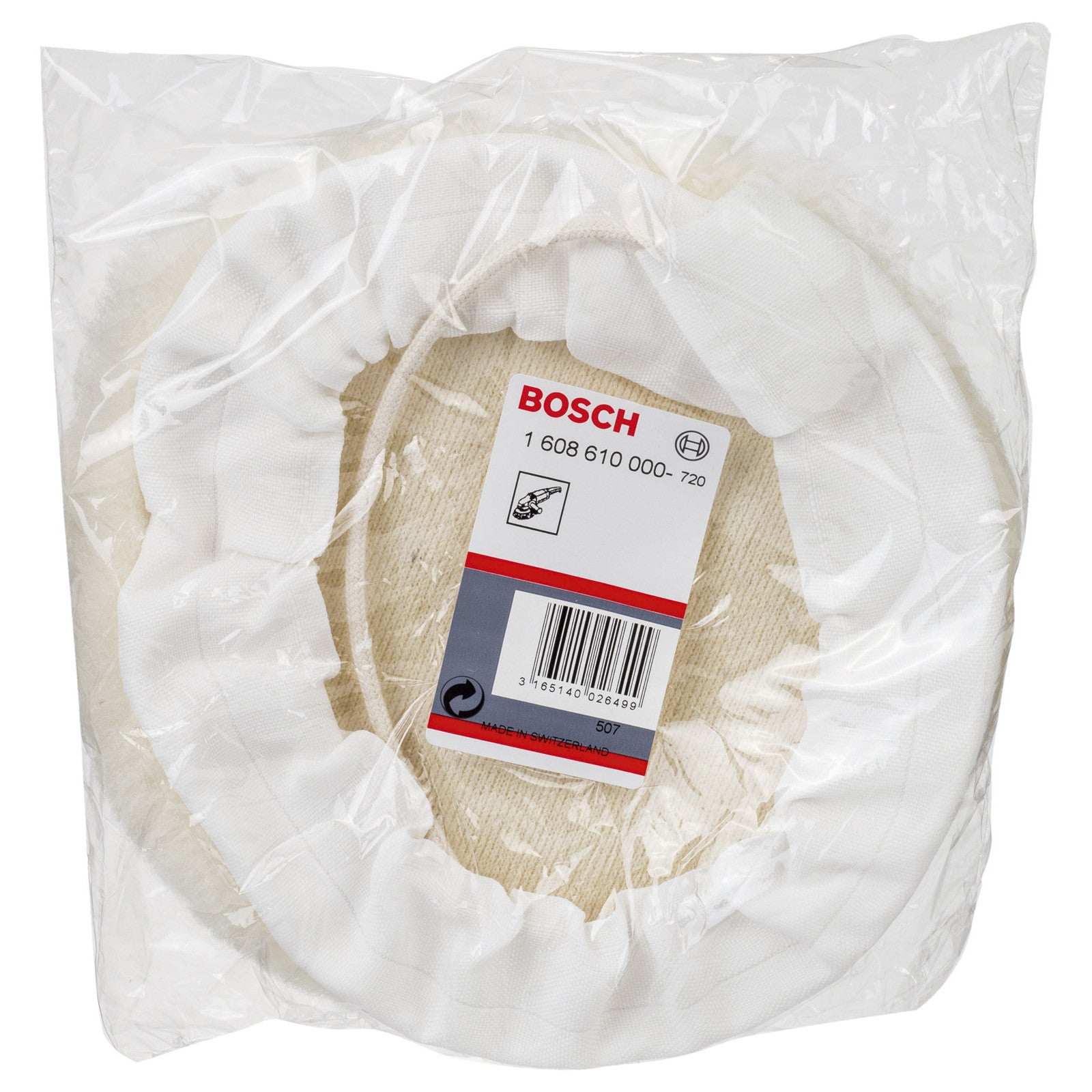 Bosch Lambswool bonnet for polishers, 180mm 1608610000 Power Tool Services