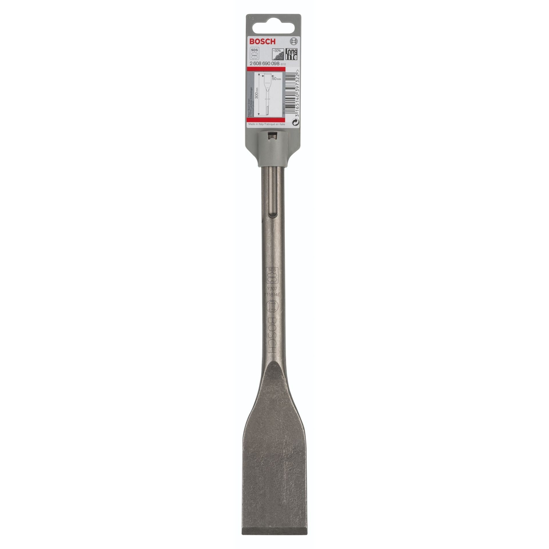 Bosch Long-life SDS-max Tile chisel 300 x 50 mm 2608690098 Power Tool Services