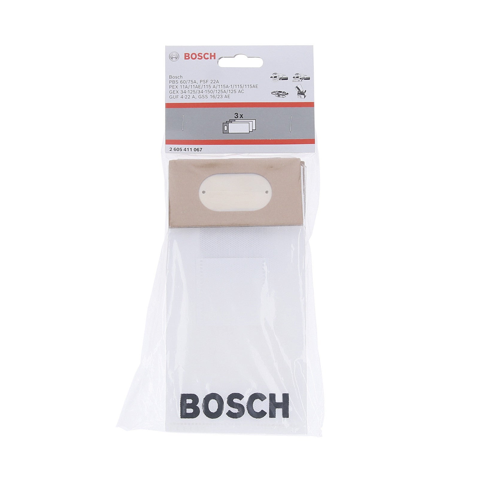Bosch Paper Dust Bag PEX, GEX, PSS, GSS, PBS,PSF, GUF 2605411067 Power Tool Services
