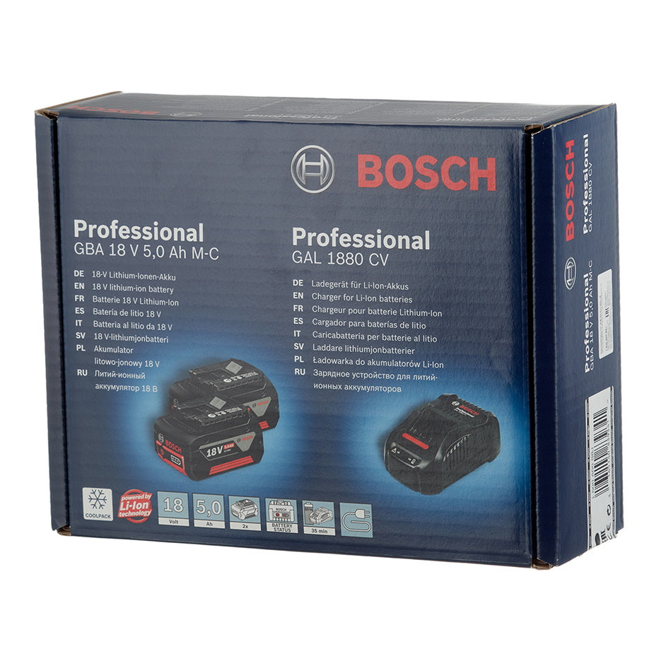 Bosch Professional 5.0ah Battery Starter Kit 1600A00B8J Power Tool Services