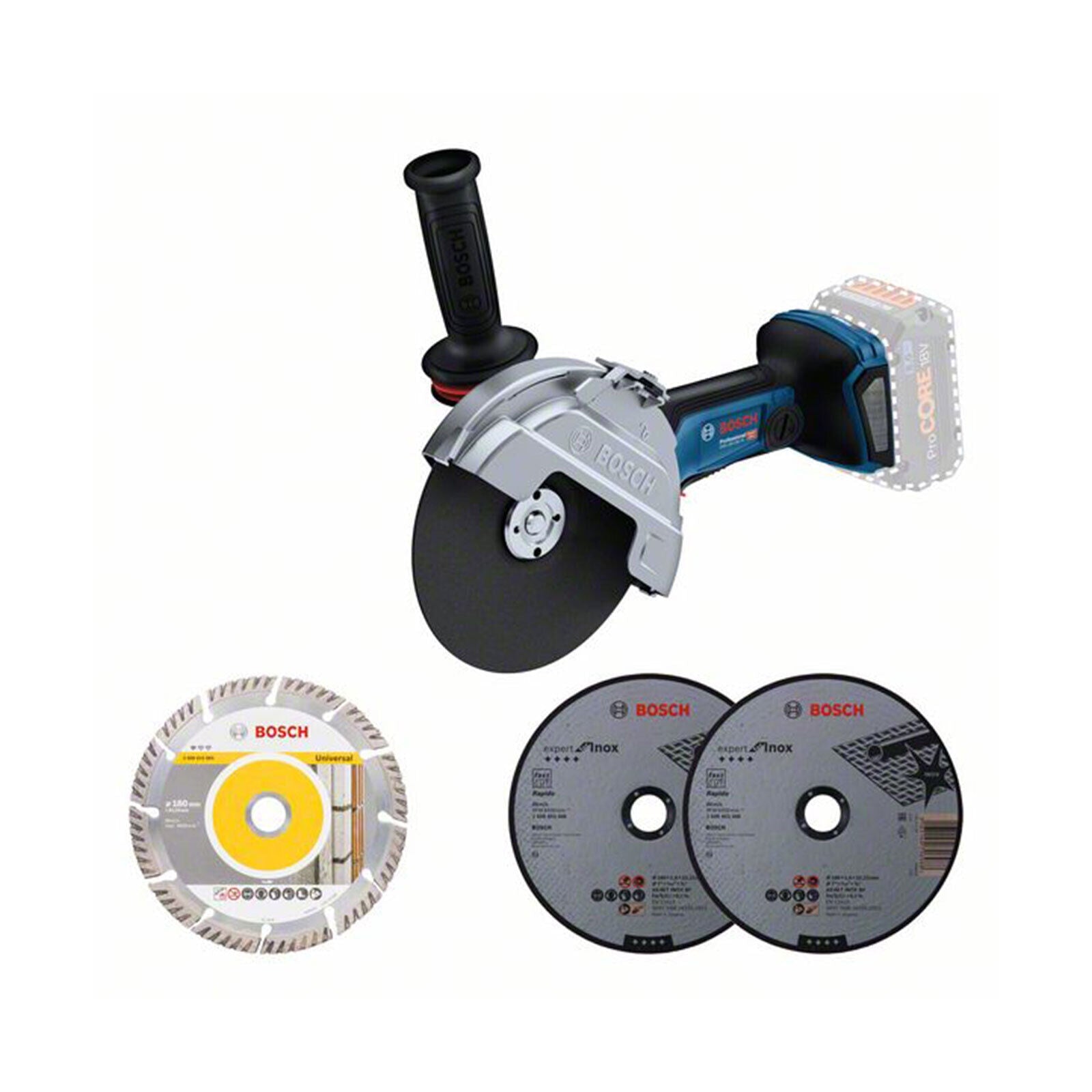 Bosch Professional Cordless Angle Grinder GWS 18V-180 PC 06019H6E01 Power Tool Services